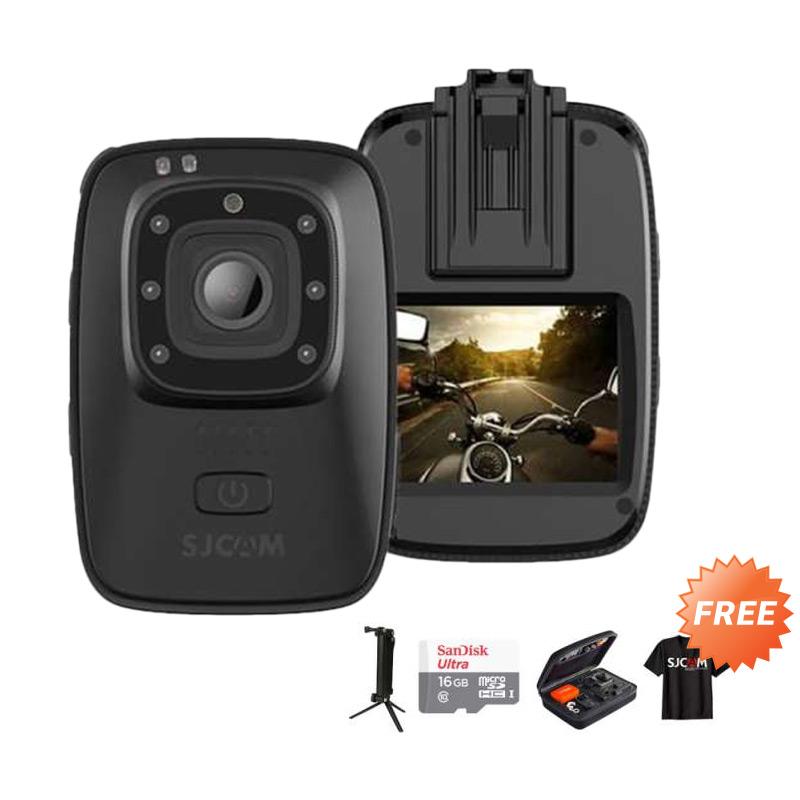 sjcam a10 3 way deluxe action camera body cam infrared night vision 16 gb