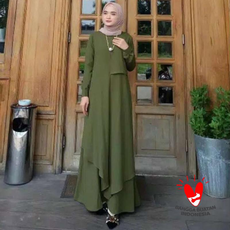 Jual Fmos Olivia Maxi Dress Gamis Syar I Wanita Online Februari 2021 Blibli