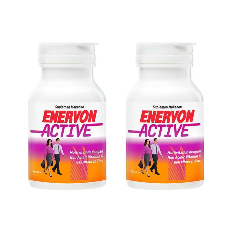 Jual Enervon Active Suplemen Kesehatan 2 Botol 30 Tablet Online November 2020 Blibli