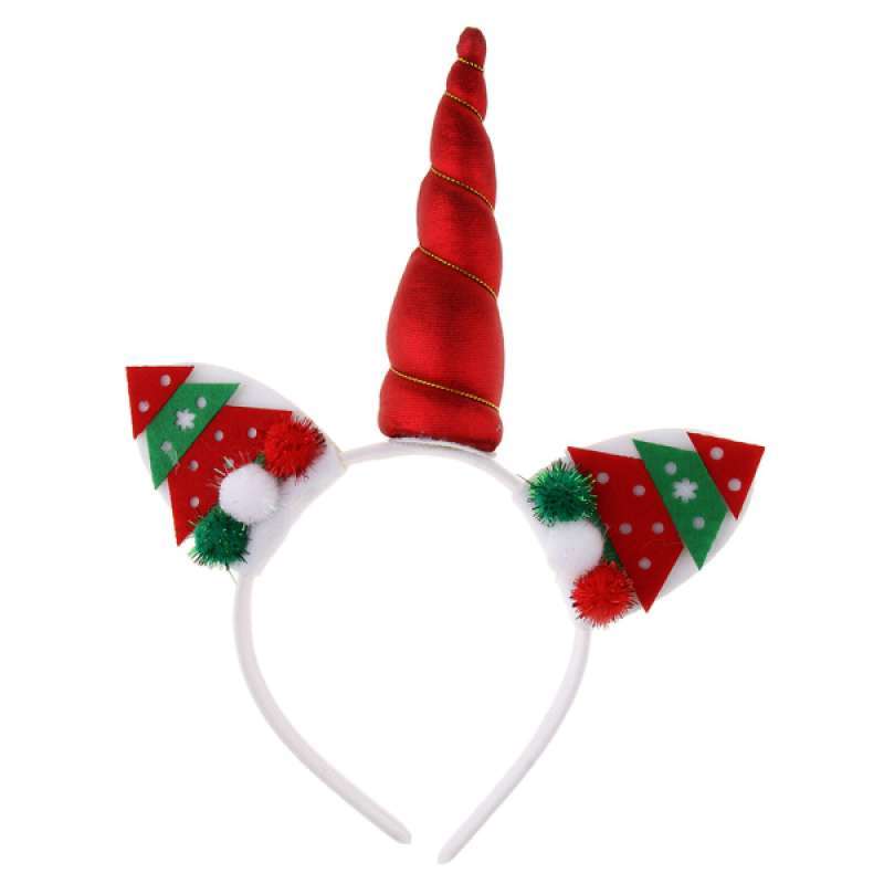 Jual Oem Lovely Christmas Unicorn Horn Ears Headband Kid Toddlers