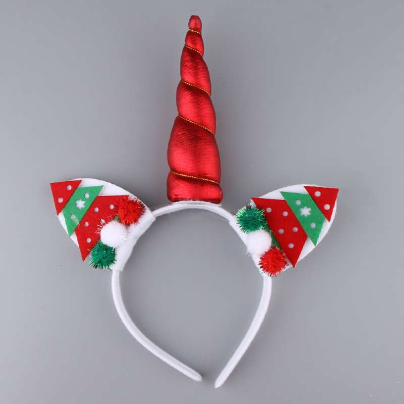 Jual Oem Lovely Christmas Unicorn Horn Ears Headband Kid Toddlers