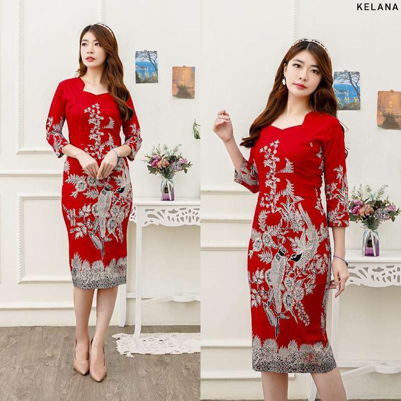 Jual dress batik modern shop