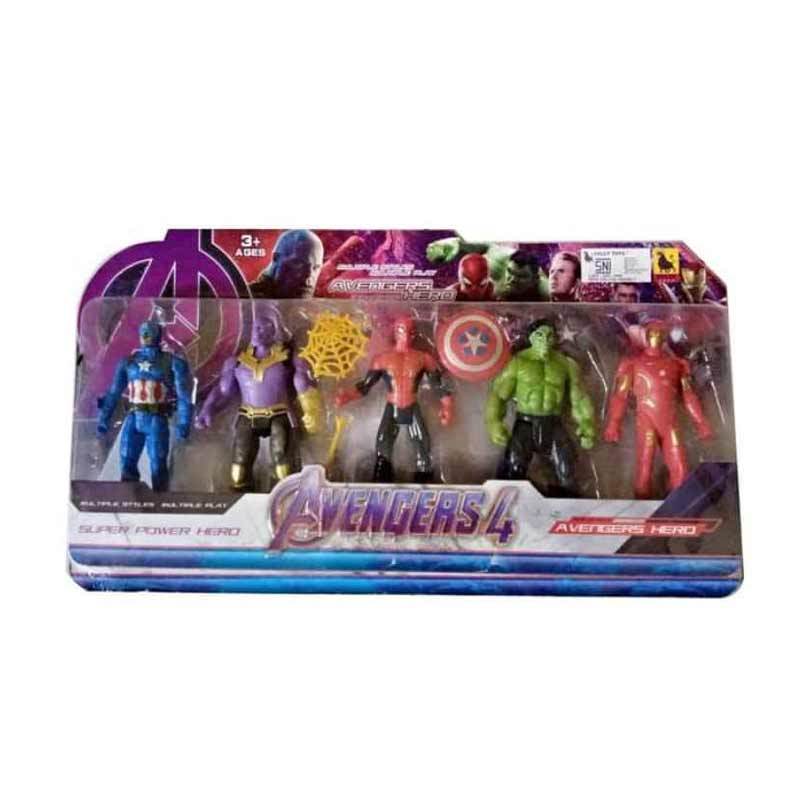 Jual El Shops Mainan Anak Robot Avengers 2 5pcs Online Januari 2021 Blibli