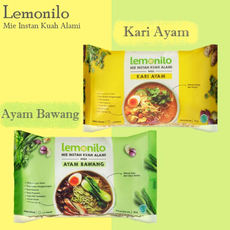 Jual Lemonilo Ayam Bawang Kuah Mie Instant Sehat 20 Pcs Dus Online Januari 2021 Blibli