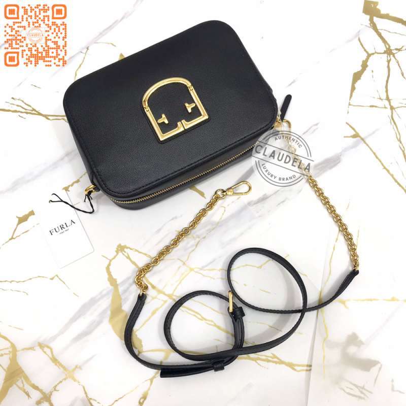 Jual FURLA Brava Crossbody in Nero Black di Seller Claudela
