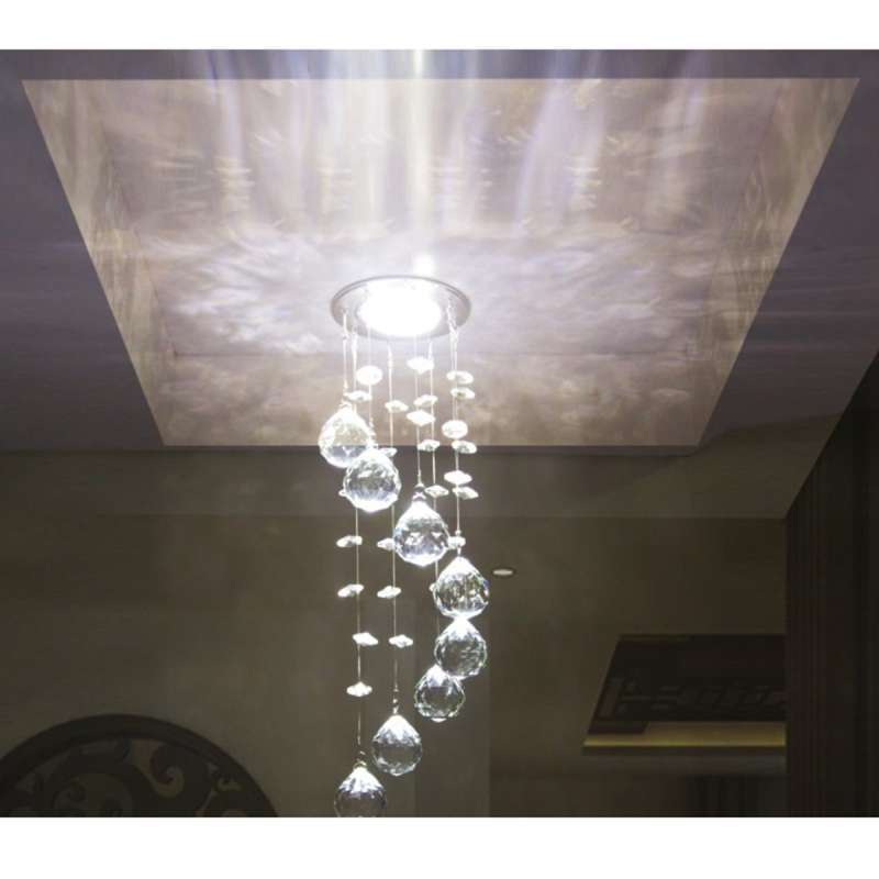 Jual Lans Crystal Chandelier Modern Led K9 Ceiling Light Fixture Online September 2020 Blibli Com