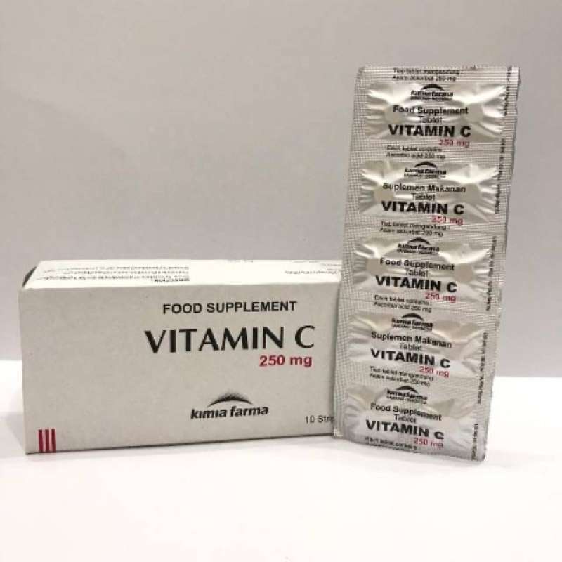 Jual Kimia Farma Food Suplement Vitamin C 250mg 10 Strip 1 Box Terbaru Juli 2021  Jual Kimia Farma Food Suplement Vitamin C 250mg 10 Strip 1 Box Terbaru Juli 2021
