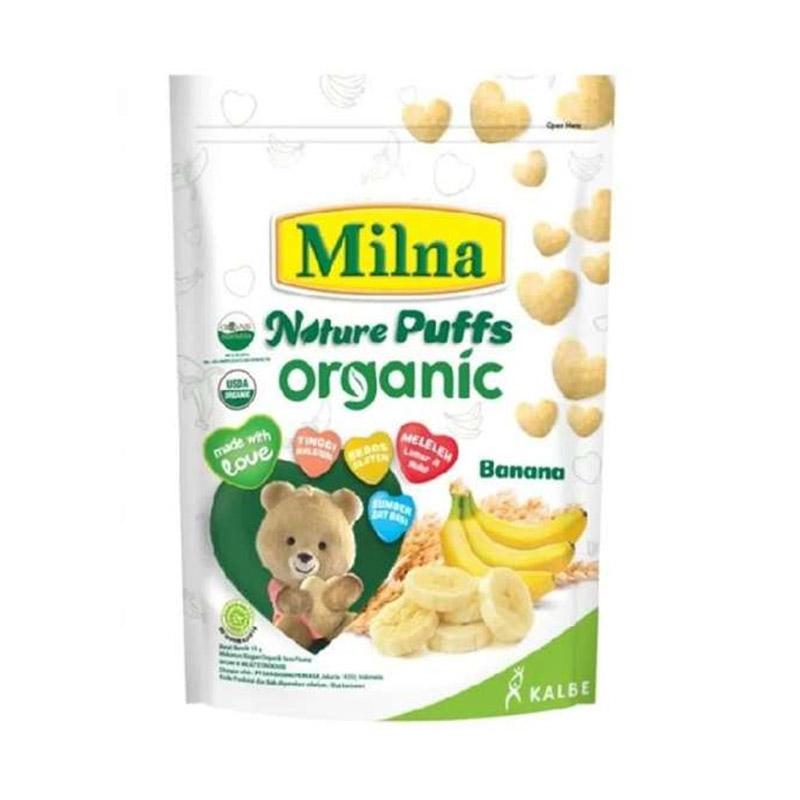 Jual Milna Nature Puffs Organic Banan Makanan Bayi 15 G Online Desember 2020 Blibli