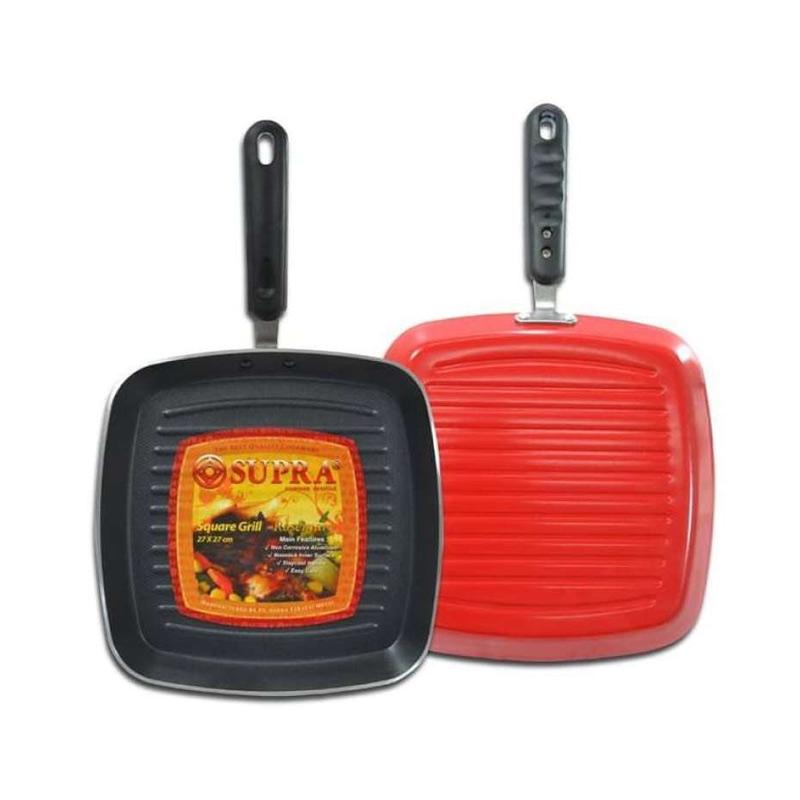 Jual Supra Panci Square Grill Pan Pemanggang Merah Murah Agustus 2020 Blibli Com