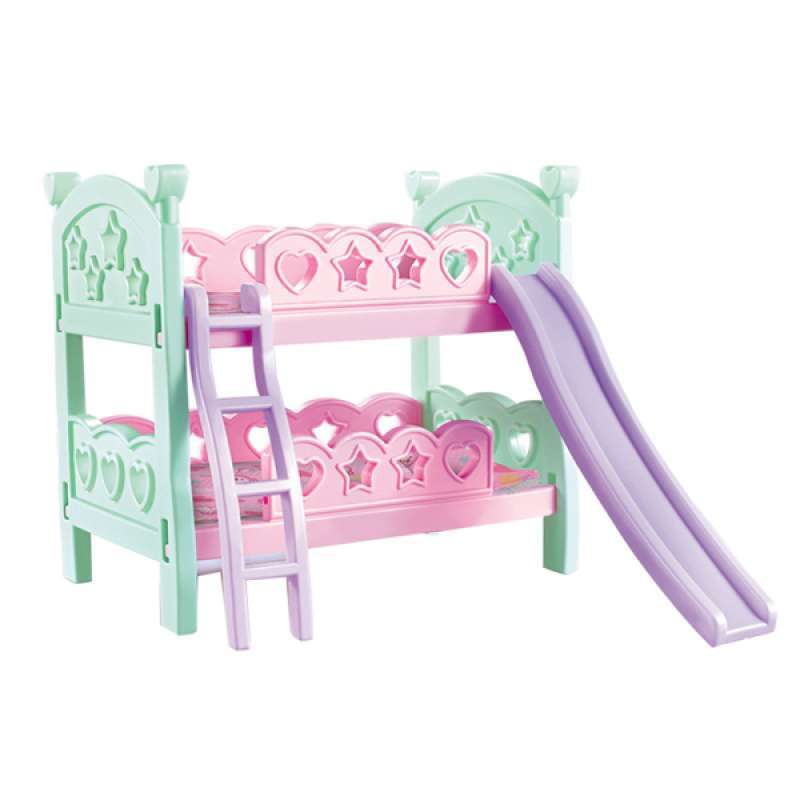 oem bunk bed stairs slide set baby doll supplies for mellchan doll toy decor