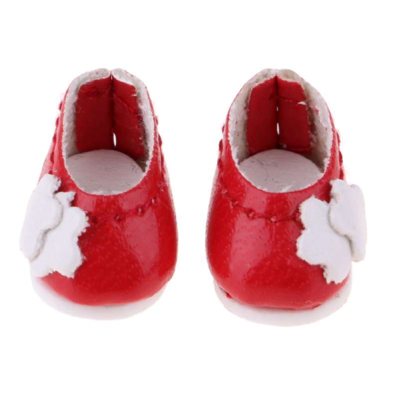 Jual Oem Bjd Doll Flower Pu Leather Shoes For Girl Doll Party Accessory Red 1 12 Online November 2020 Blibli