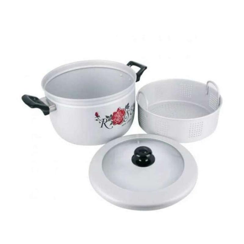 Jual Maspion Panca Guna With Tutup Kaca Panci Kukus Silver 24 Cm Online September 2020 Blibli Com