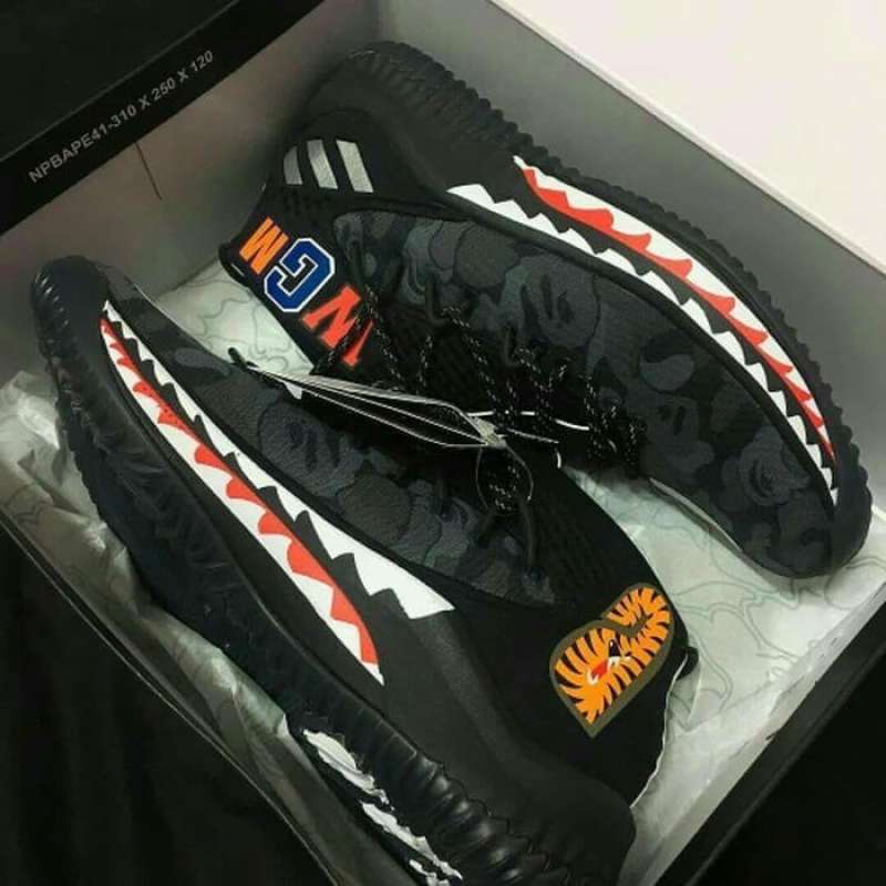 Jual SEPATU COWO ADIDAS WGM DAME 4X BAPE EDITION CAMO GREY PREMIUM