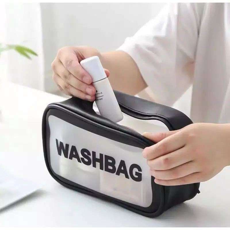 Jual Tas Pouch Kosmetik Make Up Transparan Washbag Anti Air