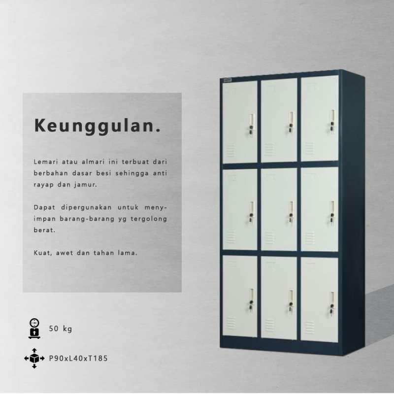 Jual Tuqutuqudotcom El 9 Besi Loker Lemari Kantor 3 X 3 Murah Juni 2021 Blibli