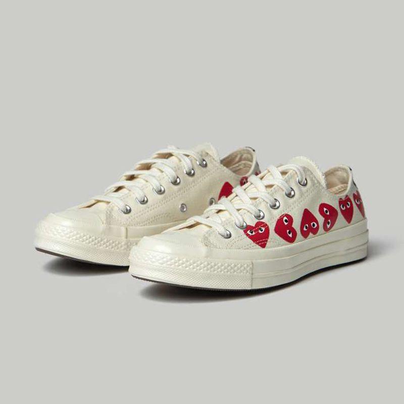 Cdg play converse best sale multi heart
