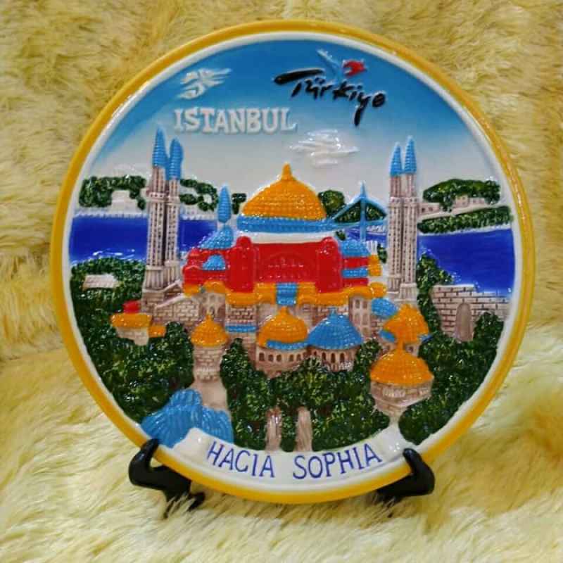 Jual Oem Tr005 Negara Turkey Istanbul Hacia Sophia Pajangan Souvenir Hiasan Piring Online Desember 2020 Blibli