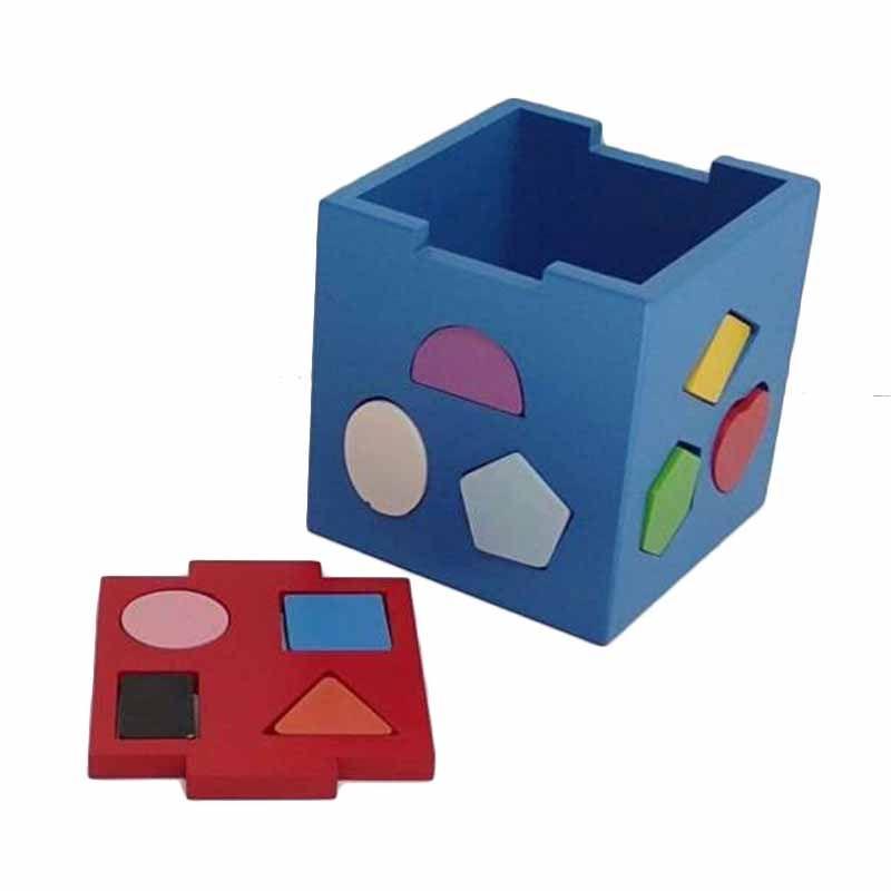 kotak sortasi geometri mainan edukasi