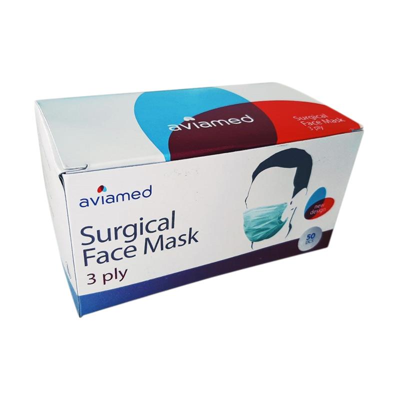 Jual Aviamed Surgical Mask 3 Ply Masker Earloop 50 Pcs Murah September 2020 Blibli Com