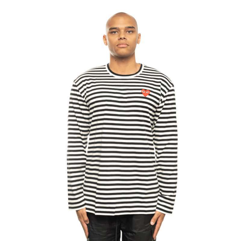 Cdg striped shop ls