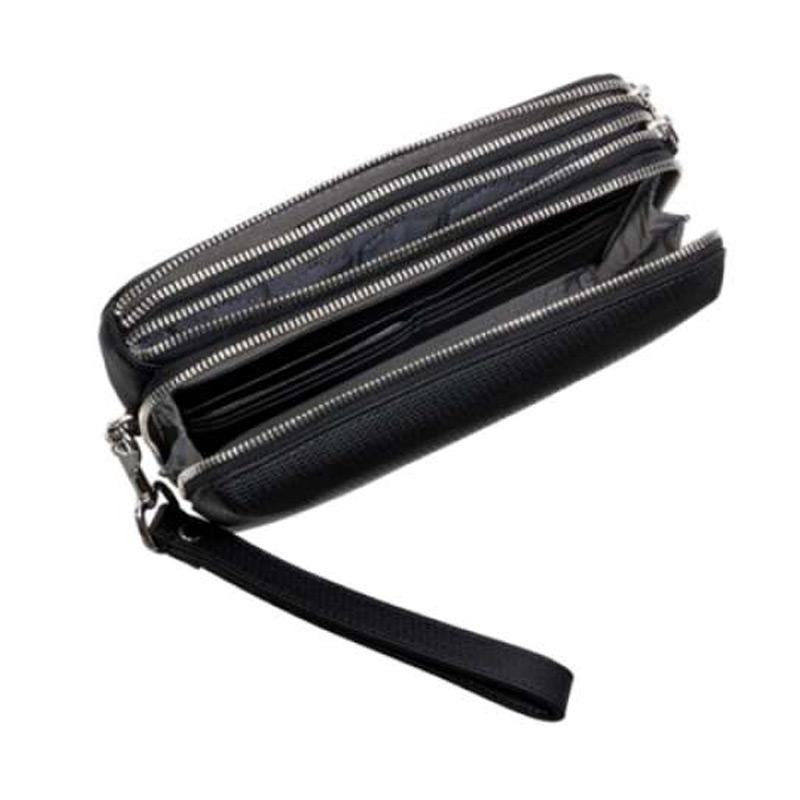 Triple zip clutch tumi 2025