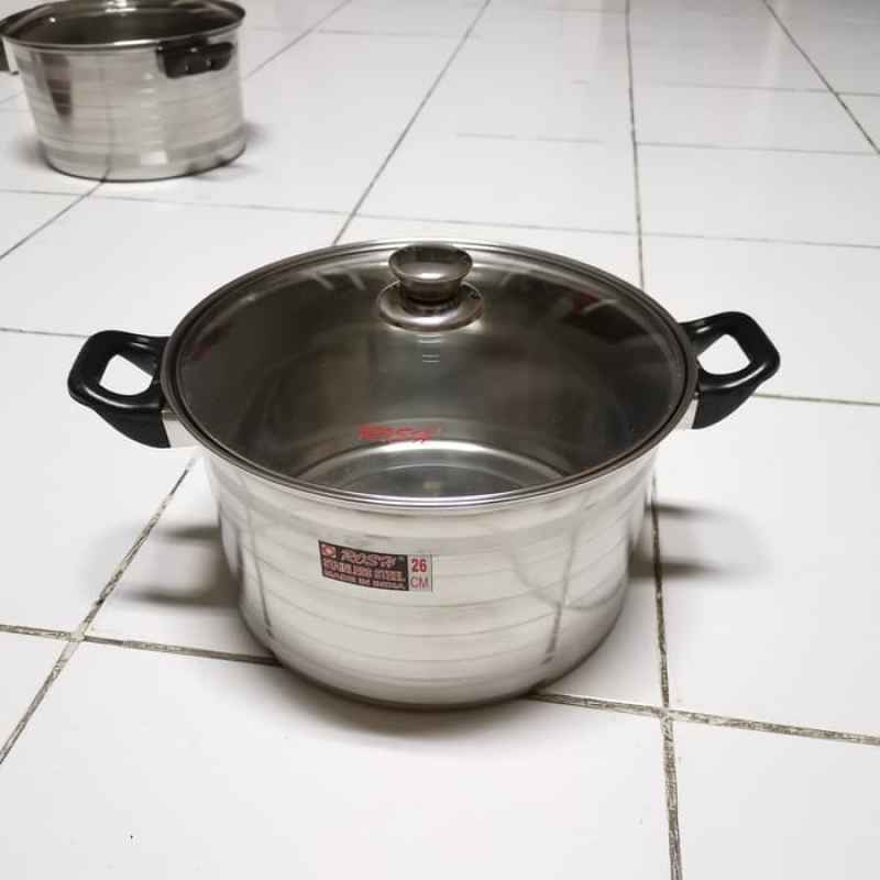 Jual Panci Stainless Steel Tutup Kaca Rosh Saucepot 26cm Online September 2020 Blibli Com