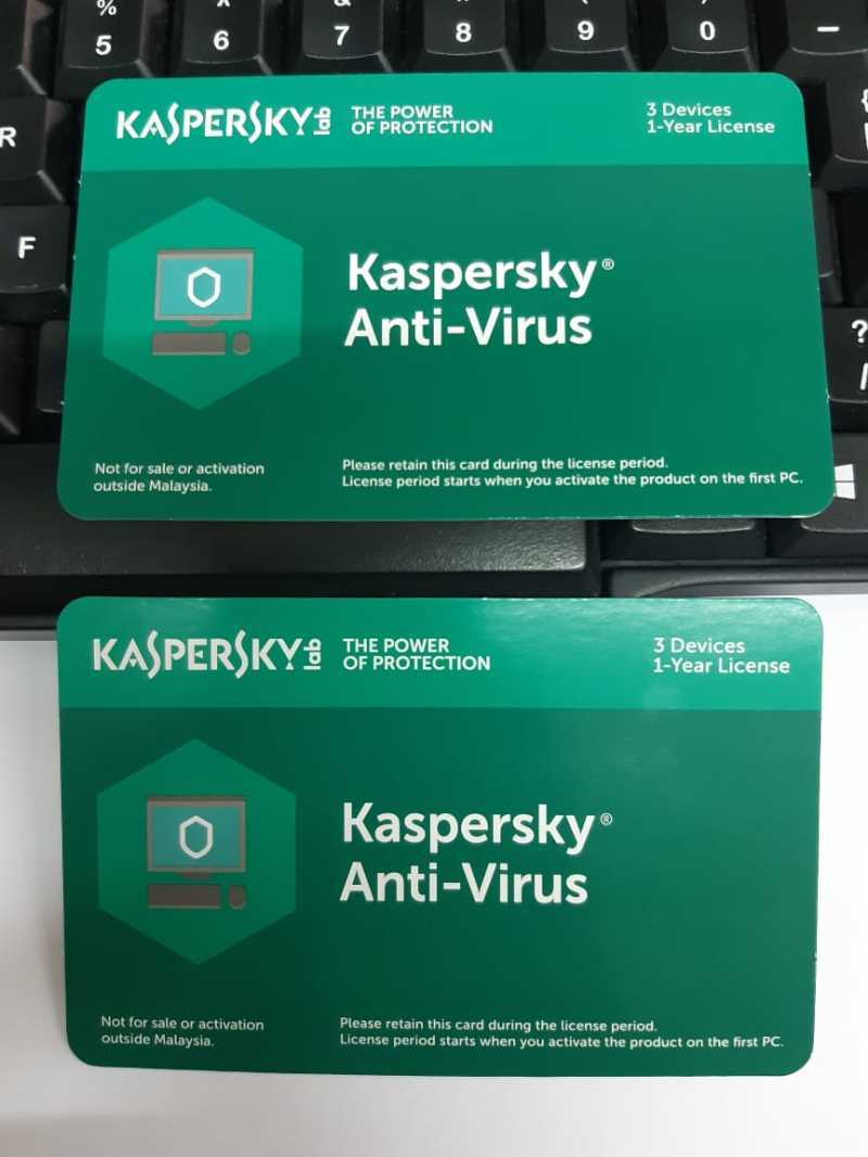 Kaspersky Anti Virus 3 User ( Activation Card/1 Year Lisence]