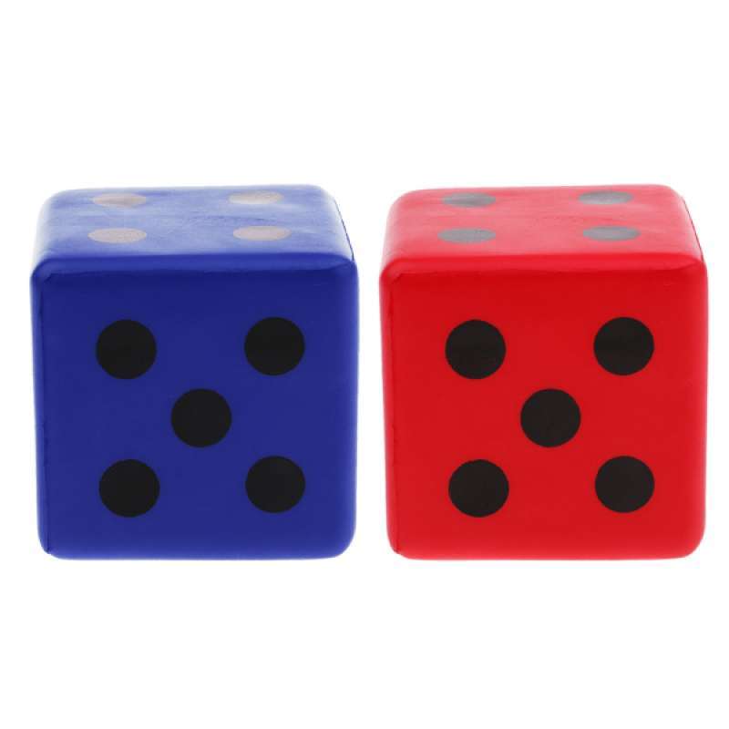 Foam Sponge Dice Playing Dot Dice Educational Puzzle Toy for Children 8cm 
