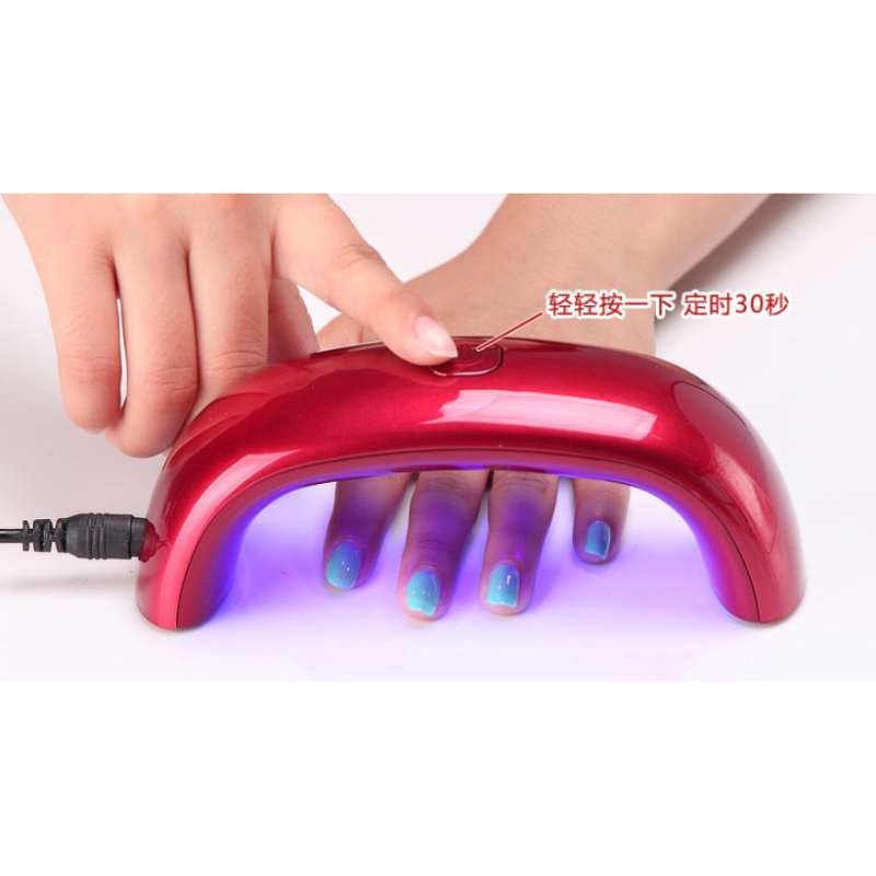 oem t5t08 dayfuli mini led nail lamp pengering kutek kuku red
