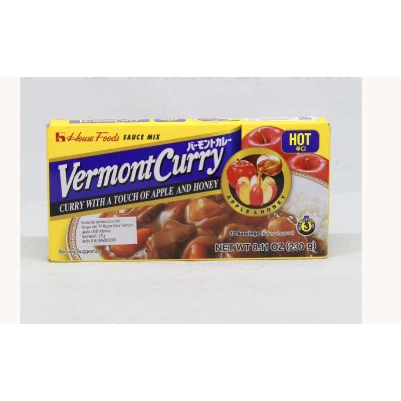 Jual House Foods Vermont Curry Jumbo Hot 230 G Online November 2020 Blibli Com