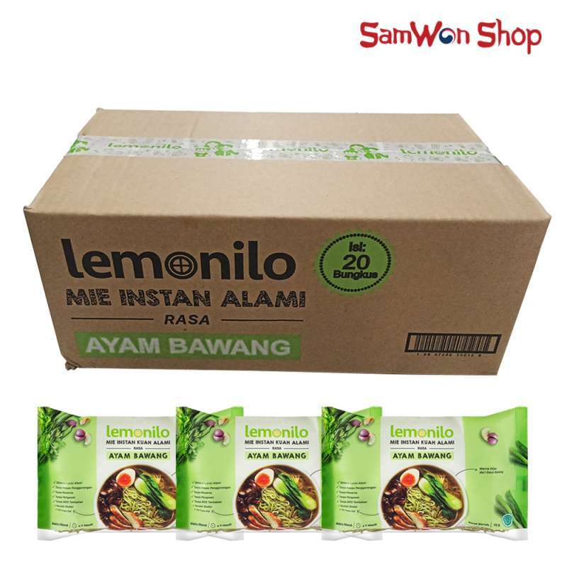 Jual Lemonilo 1 Dus Isi 20pcs Mie Instant Kuah Alami Rasa Ayam Bawang Online Januari 2021 Blibli