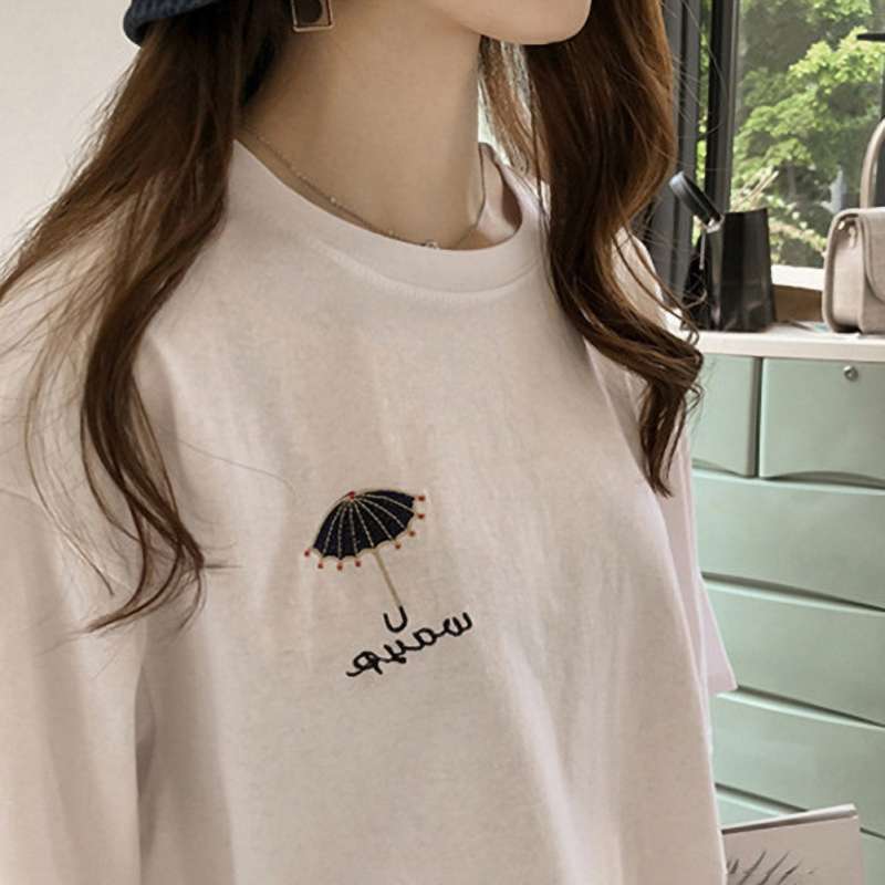 Neck Oversized T-shirt Top Long Blouse 