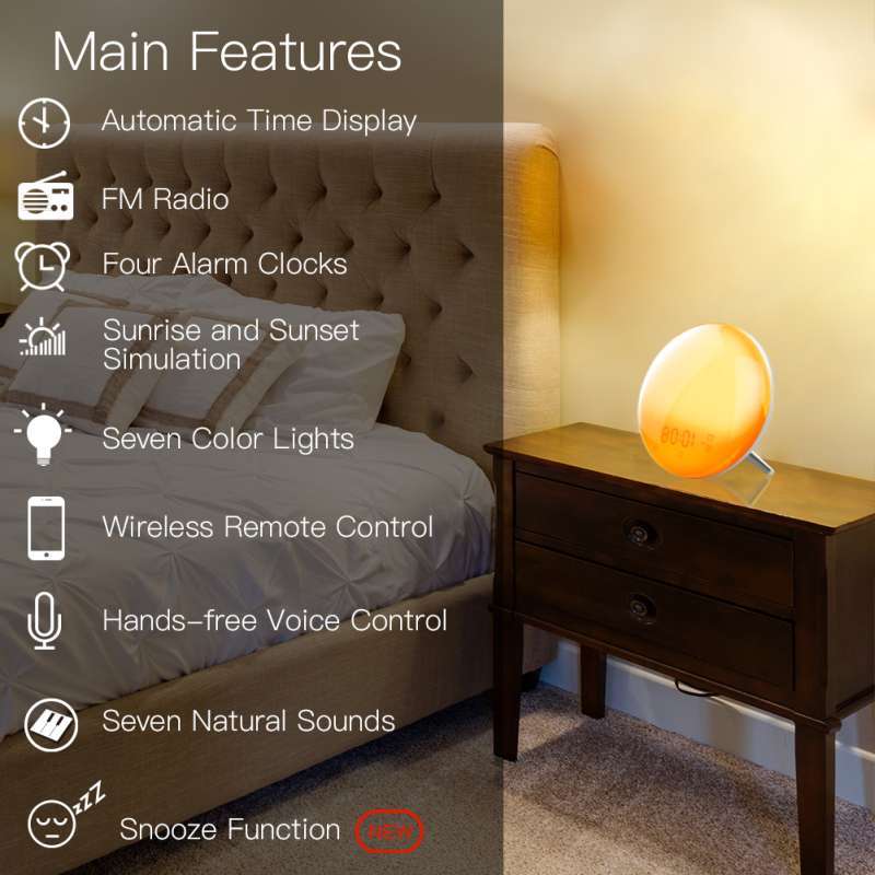 Promo WiFi Smart Wake Up Light Workday 
