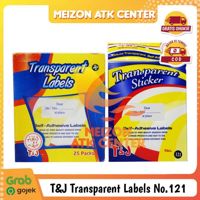 Jual Label Undangan Transparan 121 Tom & Jerry / T&J ...