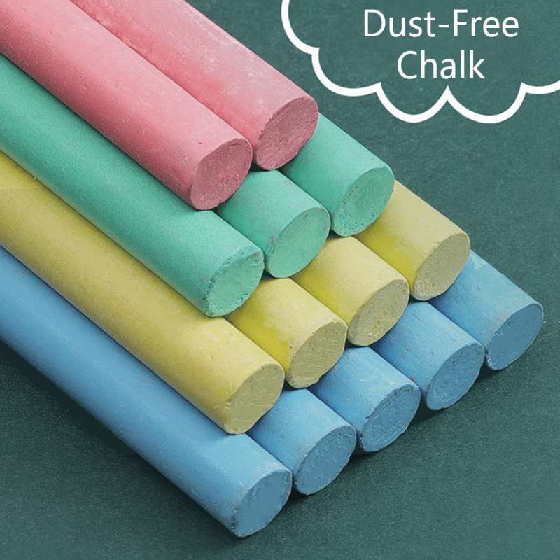Jual Bluelans 12 Sticks Dustless Drawing Painting Art Colorful Chalk School Office Supplies Online September 2020 Blibli Com