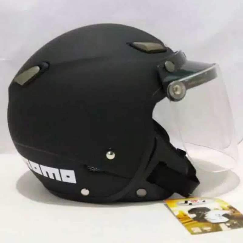 Jual Helm Jpn Bogo Retro Kawai Momo Hitam Doff Dop Solid Kaca Datar Injak Online Januari 2021 Blibli