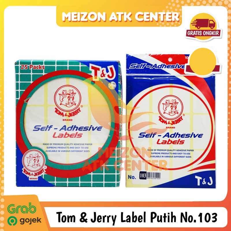 Jual Label Tom and Jerry No.103 Kertas Putih / Stiker Paper ...