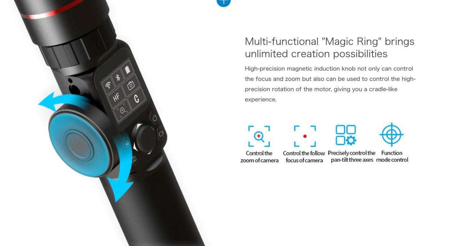 feiyu tech ak2000 gimbal stabilizer 3 axis follow focus zoom for sony canon panasonic nikon black