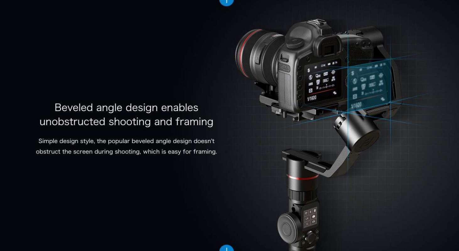 feiyu tech ak2000 gimbal stabilizer 3 axis follow focus zoom for sony canon panasonic nikon black