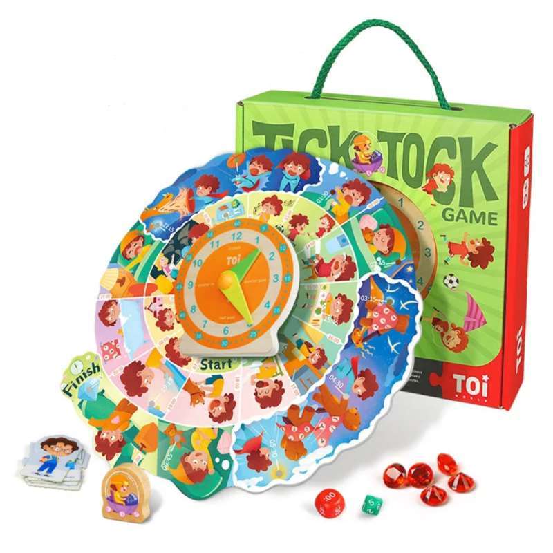 Jual Toi Tick Tock Clock Telling Time Game Mainan Edukasi Tata Edutoys Online Desember 2020 Blibli