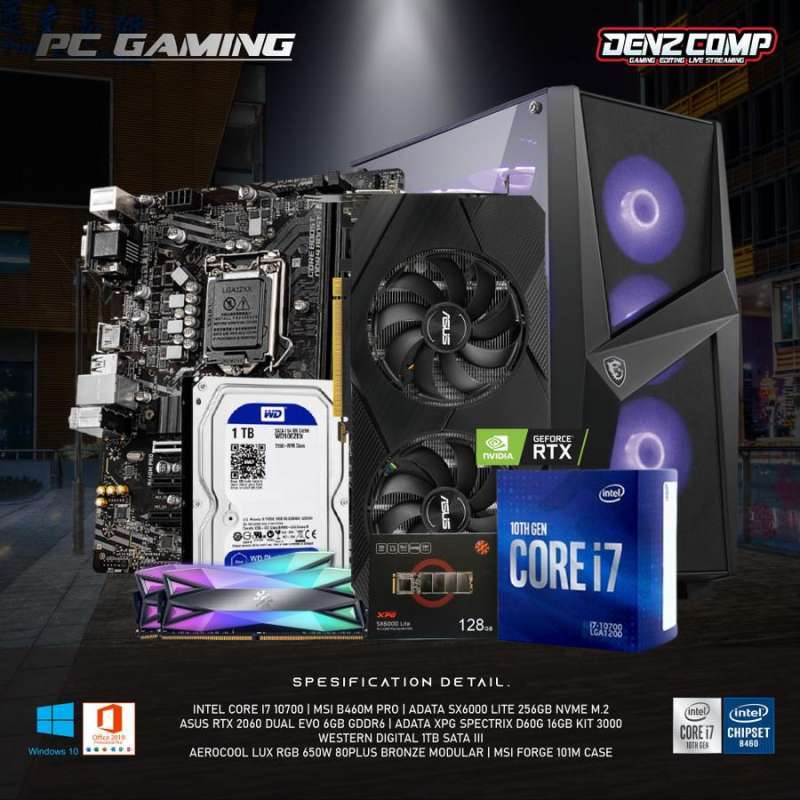 Pc Rakitan 2060 Rtx Gaming Pc Jual Pc Rakitan Rova Kumi Wood 5500