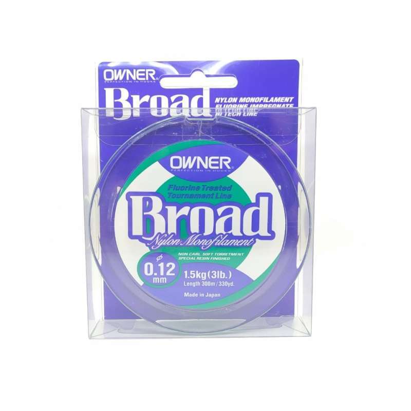 Jual Senar Pancing Owner Broad 0 12 Mm 3 Lb 1 5kg 300 M Ba01301 Online Oktober 2020 Blibli Com