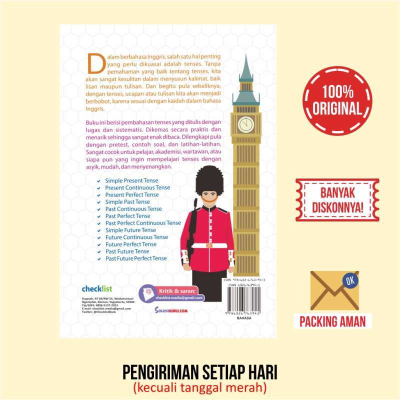 Jual Buku Belajar Bahasa Inggris Cepat Pintar Tenses Online November 2020 Blibli
