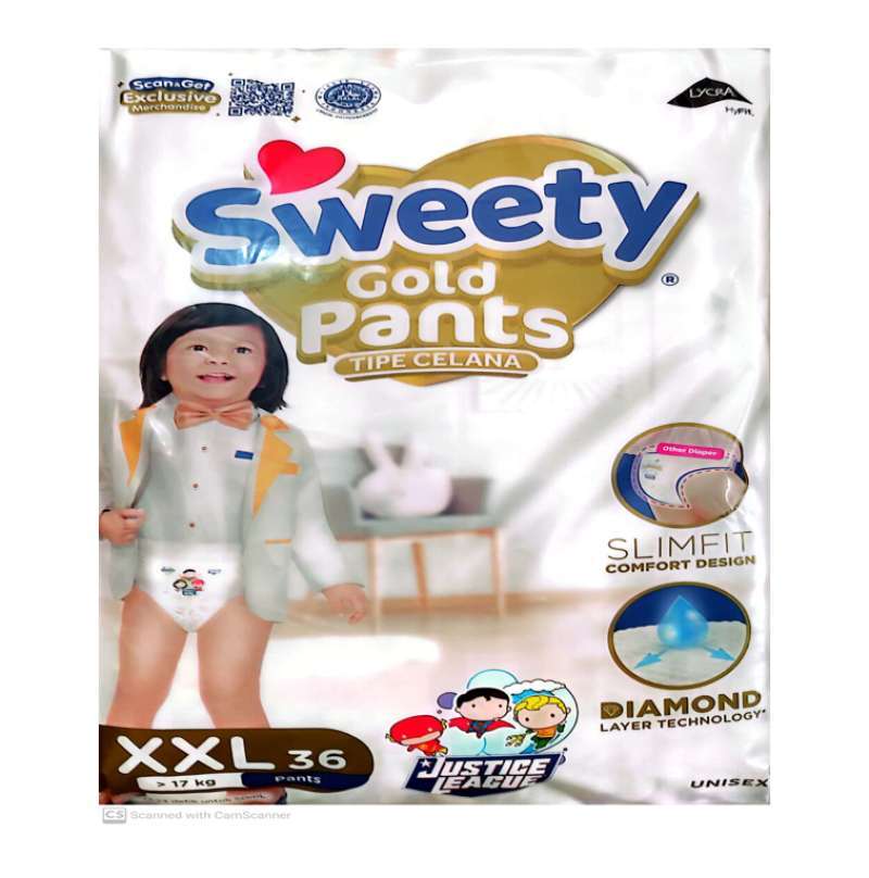 Pampers sweety hot sale pants gold