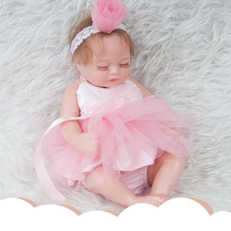 Jual Oem Reborn Baby Girl Doll Sleeping Newborn Soft Silicone Head Limb Body 28 Cm Online Oktober 2020 Blibli Com