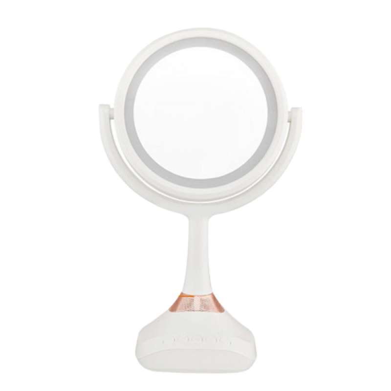 Jual Led Bluetooth Freestanding Vanity Dual Side Makeup Mirror 5x Magnification Online September 2020 Blibli Com