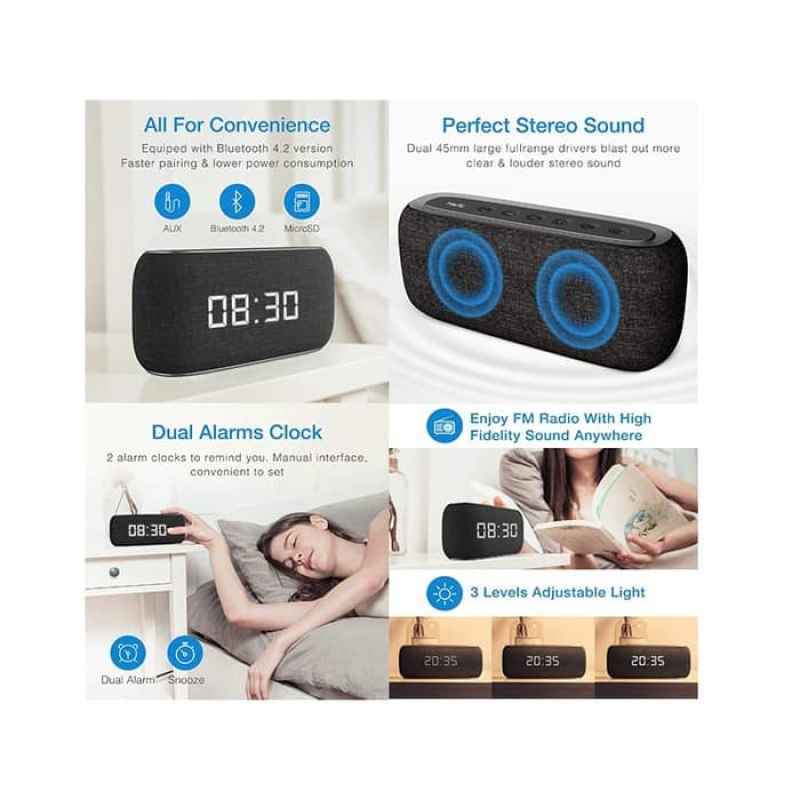 Jual Jarvis Havit M29 Bluetooth Speaker With Radio And Clock Online Februari 2021 Blibli