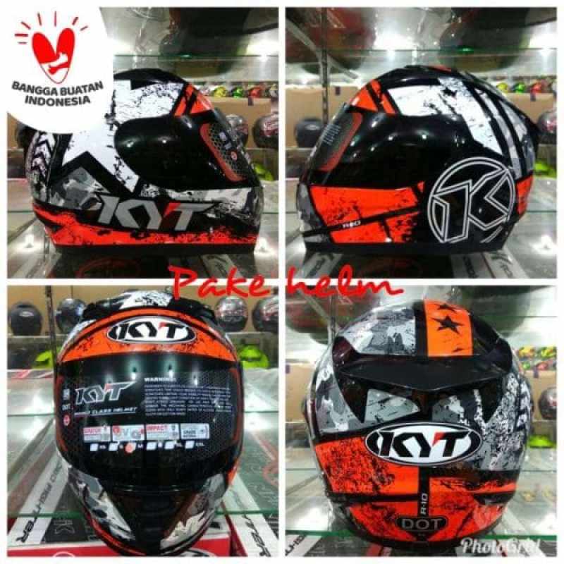 Helm Kyt Full Face R10 Flash Sales, 50 