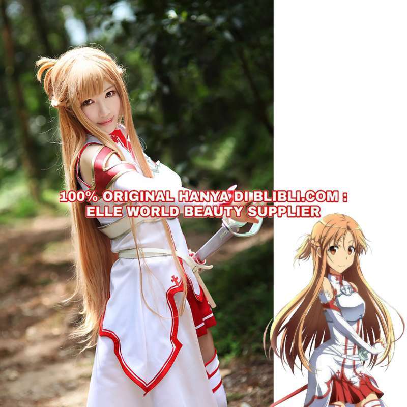 Yuuki Asuna Anime Wigs Online Anime Sword Art Online Kirito/Yuuki Asuna  Cosplay Wig SAO 30cm