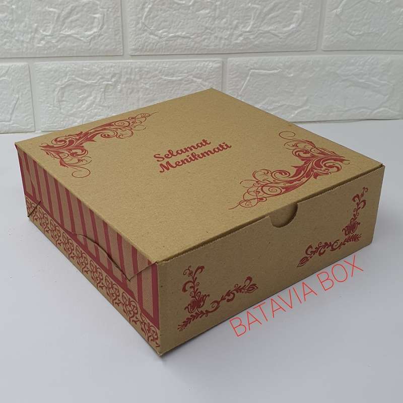 Jual Box Nasi Kotak Makan Eco Friendly 10 Pcs 20x20 Polos Type Motif Merah Online Maret 2021 Blibli